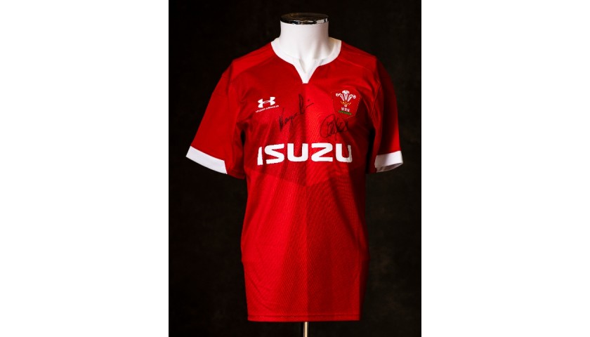 Coach and Captain Signed Wales 2020 Shirt