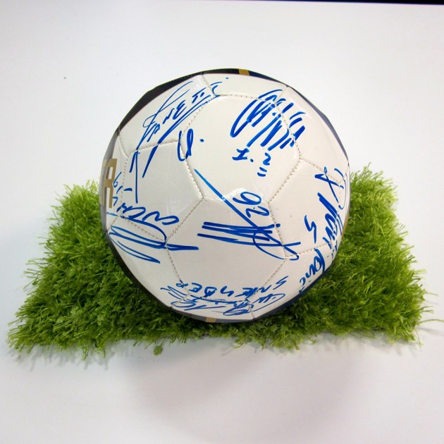 Inter official matchball signed by the players