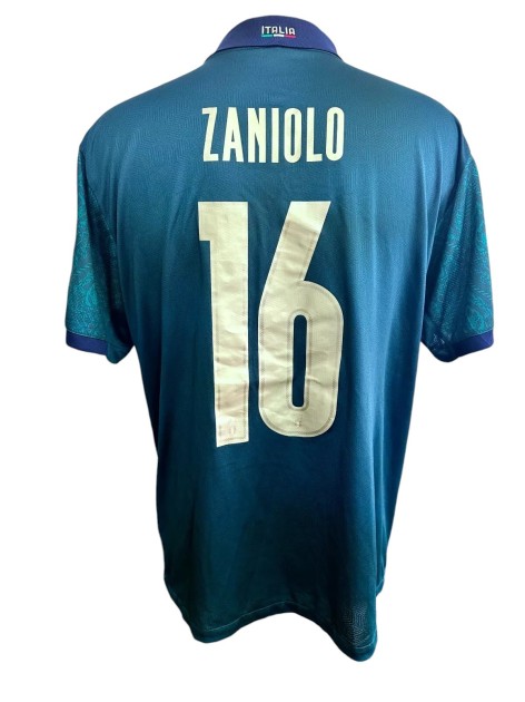 Zaniolo's Match-Issued Shirt, Italy vs Greece 2019 - UEFA Euro Qualifiers