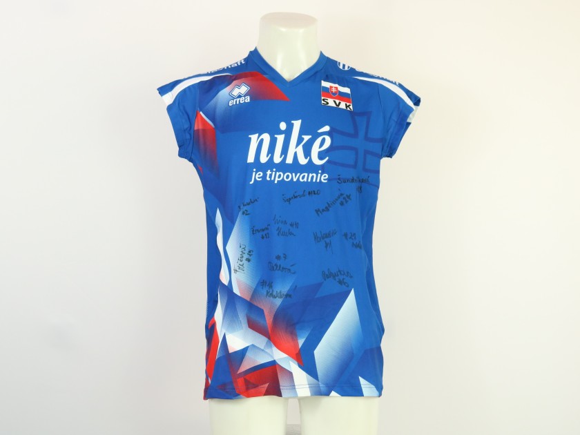 Slovakia Women's National Team Jersey at the European Championships 2023 - autographed by the team
