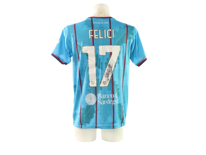 Maglia Preparata Felici Udinese vs Cagliari, 2025 - Autografata