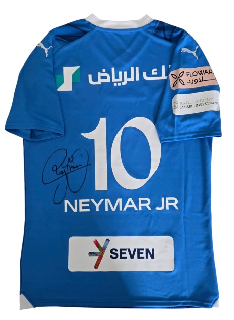 Neymar Jr's Al Hilal Signed Match-Issued Shirt, 2024/25