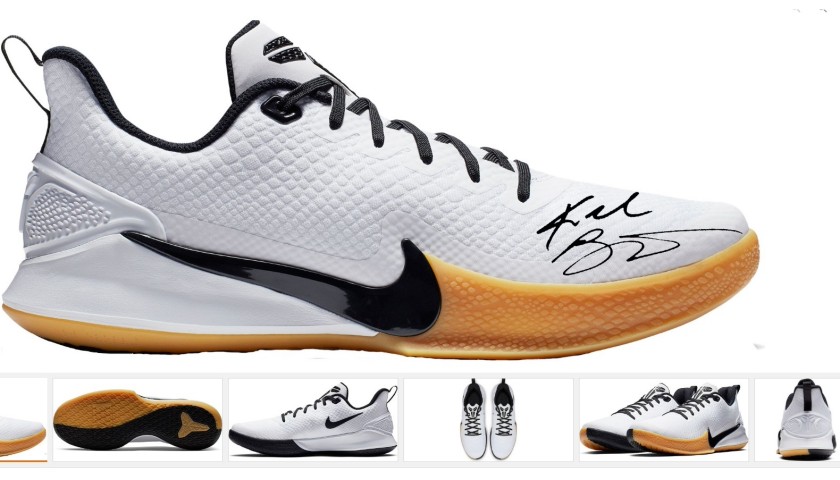 Kobe Bryant Sneakers with Printed Signatures