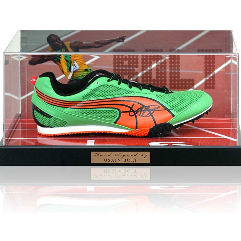 Usain Bolt's Signed Running Spike Presentation 