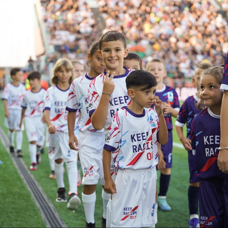 Scendi in campo come Mascotte in occasione di Venezia vs Atalanta