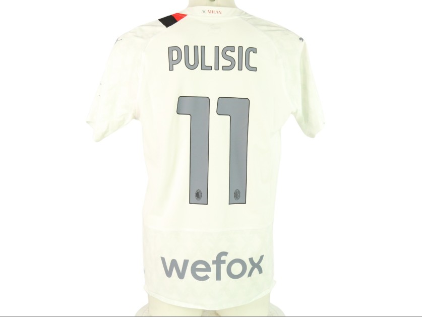 Pulisic's Match-Issued Shirt, Milan vs Monza 2023 - First Berlusconi Trophy