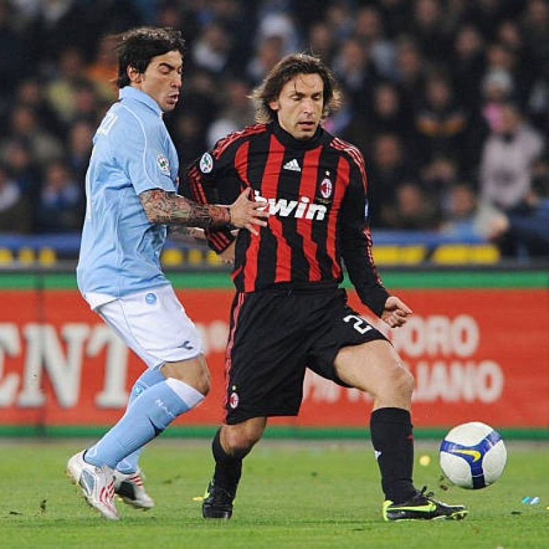 Lavezzi's Worn Shirt, Napoli vs AC Milan 2009