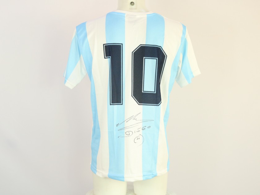 Maglia replica Maradona Argentina, 1986 - Autografata