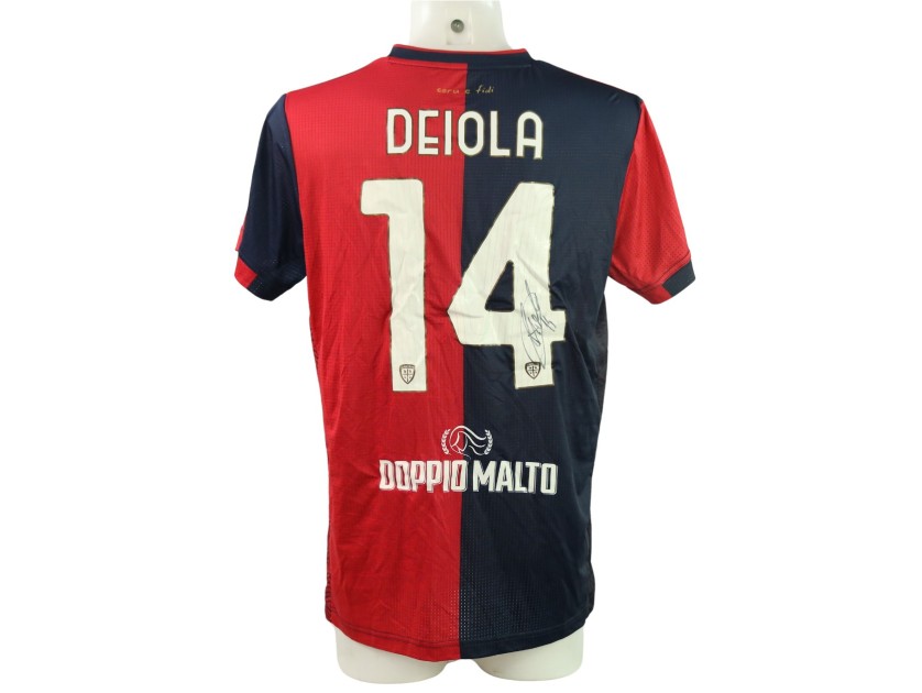 Deiola's Signed Unwashed Shirt, Juventus vs Cagliari 2024