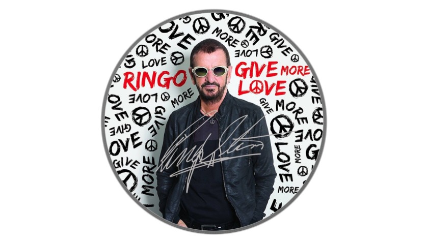 The Beatles Ringo Starr Drumhead with Digital Autograph 