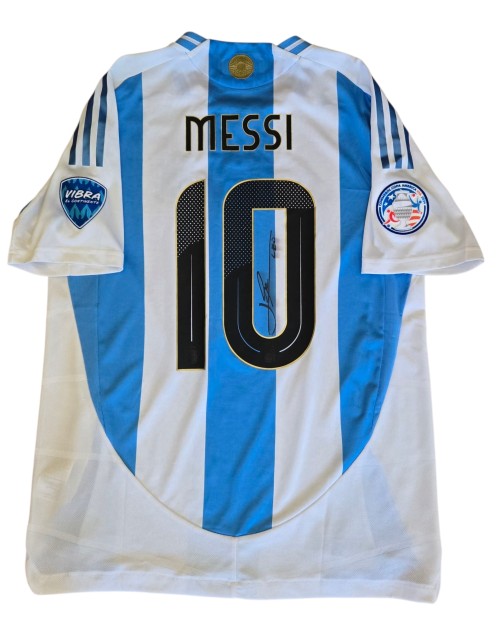 Messi's Signed Match-Issued Shirt, Argentina vs Peru Copa America 2024