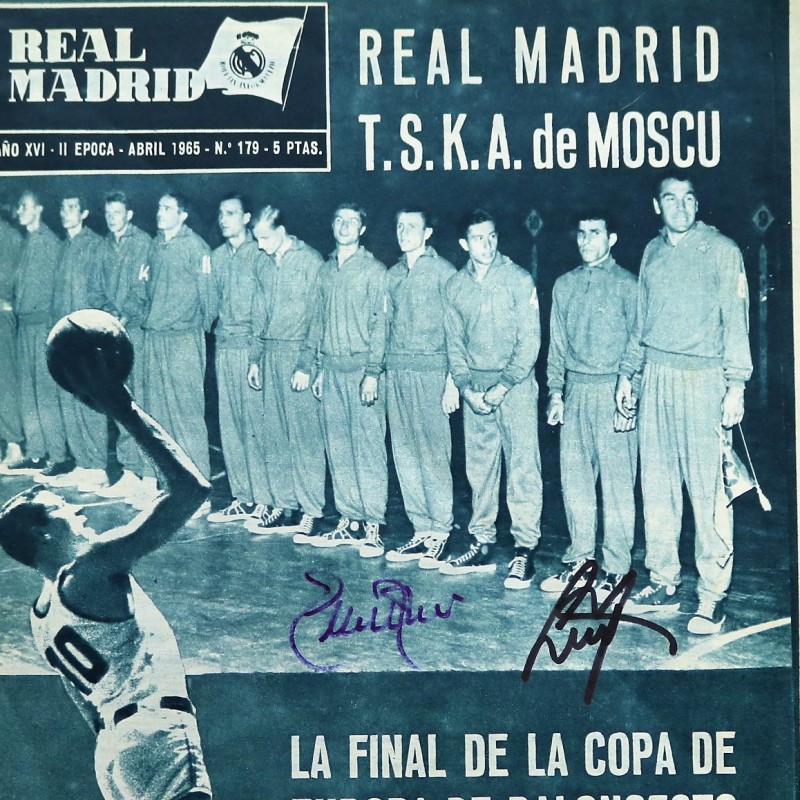 Rivista Storica Real Madrid 1965 - Autografata da Luyk ed Emiliano