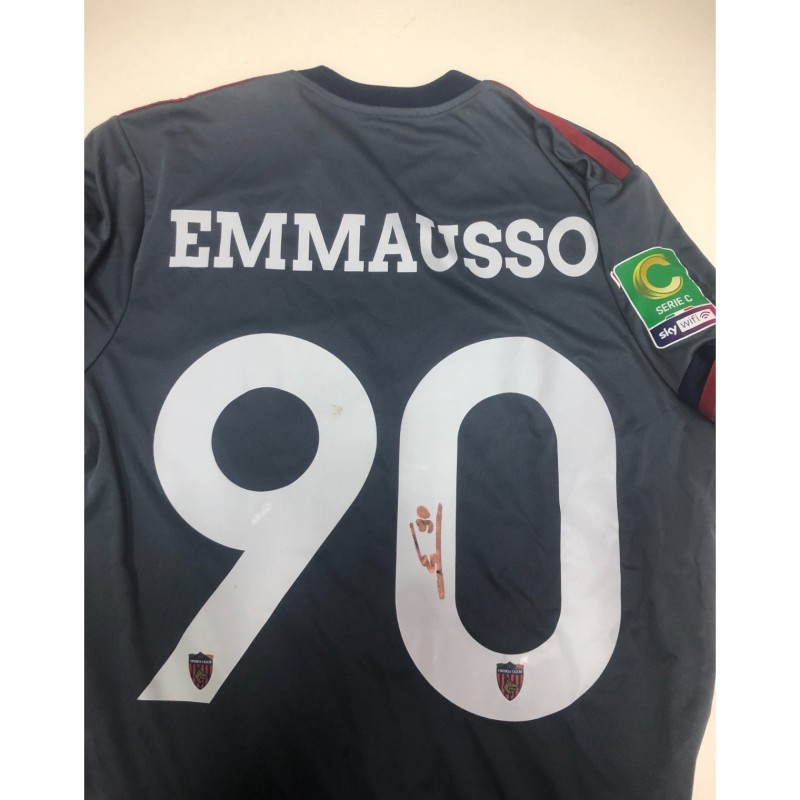 Emmausso's Signed Unwashed Shirt, Cosenza vs Trapani 2026 - Special Patch Earth Day