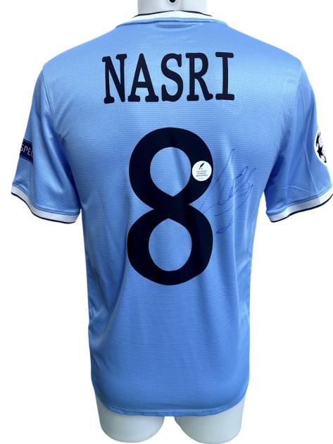 Maglia Ufficiale Nasri Manchester City, UCL 2013/14  - Autografata