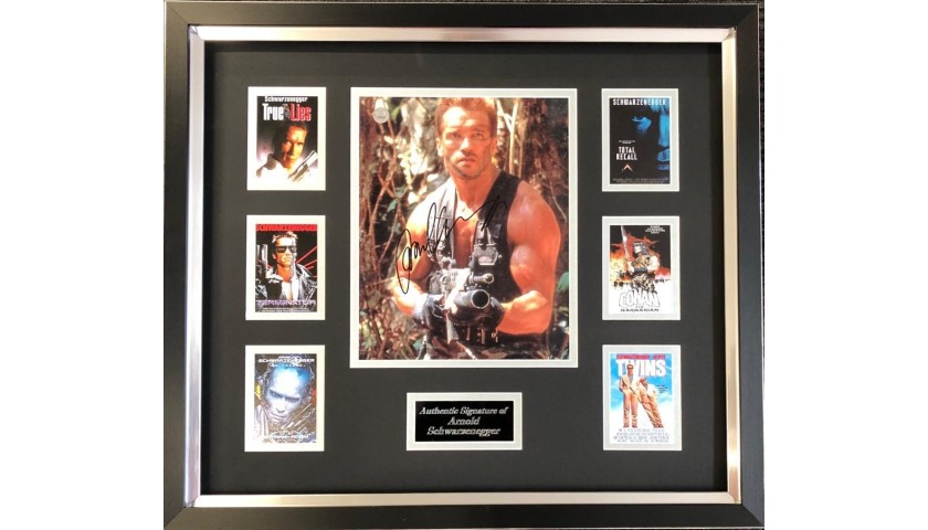 Arnold Schwarzenegger Framed and Hand-Signed Photo