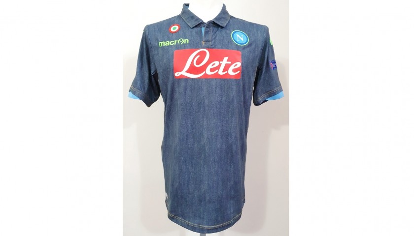 Higuain's Napoli Signed Match Shirt, EL 2014/15 - CharityStars