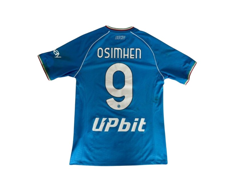  La maglia del Napoli indossata da Victor Osimhen durante la partita