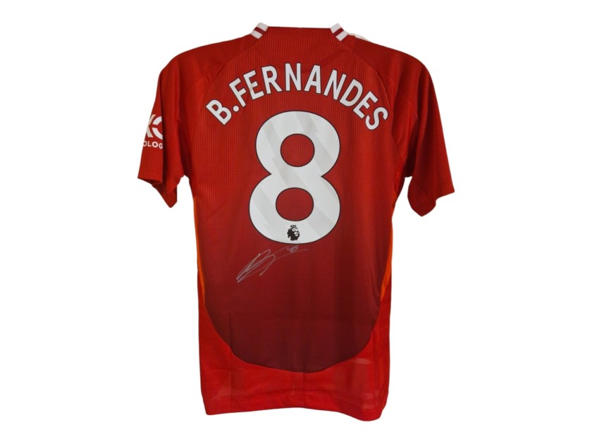 Maglia replica Bruno Fernandes Manchester United 2024/25 - Autografata