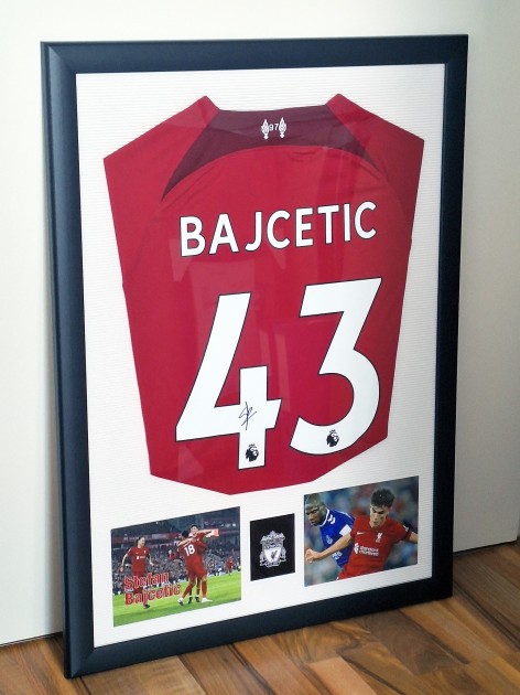 Stefan Bajčetić's Liverpool FC Signed And Framed Shirt