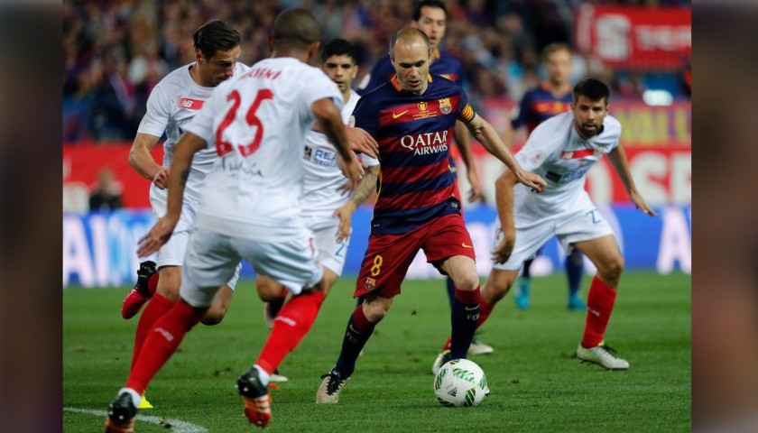 Iniesta's Barcelona Match Shirt, Copa del Rey Final 2016