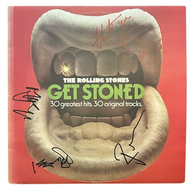 LP in vinile firmato Get Stoned dei Rolling Stones