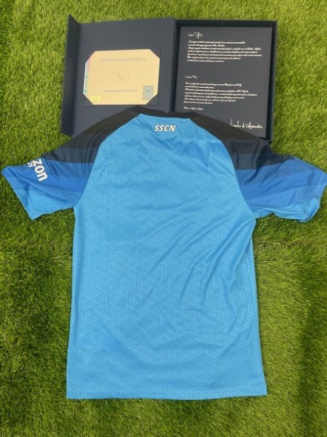 Official Napoli Shirt 2022/23 with Box - Signed by the Squad - CharityStars