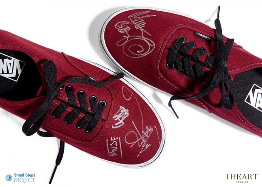 Muse Vans Plimsolls Autographed by the Whole Band