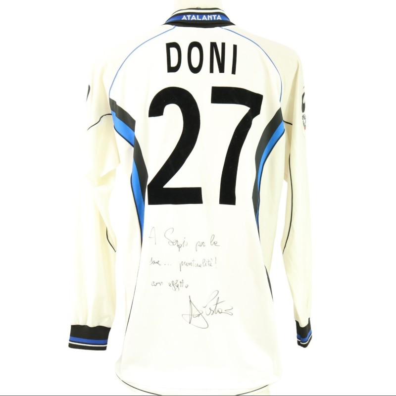 Doni Official Atalanta Signed Shirt, 2001/02