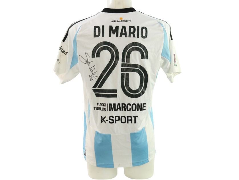 Di Mario's Unwashed Signed Shirt, Lucchese vs Virtus Entella 2025