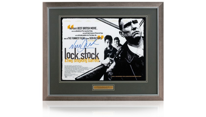 Vinnie Jones Hand Signed 'Lock stock and two smoking barrels' Movie Poster