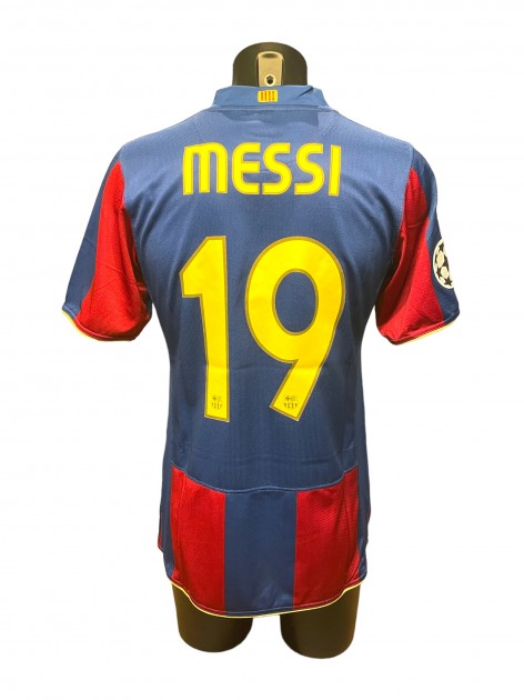 MESSI #19 Barcelona 2006-2007 JERSEY ORIGINAL NIKE UEFA Champions League