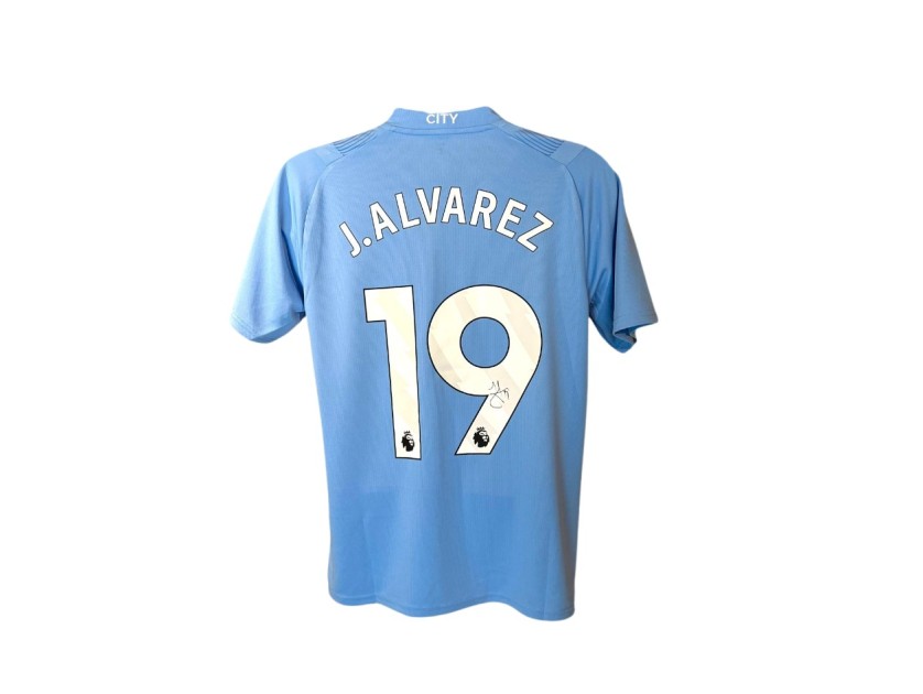 Maglia ufficiale firmata da Julian Alvarez per il Manchester City 2023/24