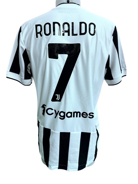 Cristiano Ronaldo's Juventus Issued Shirt, Gamper Trophy 2021