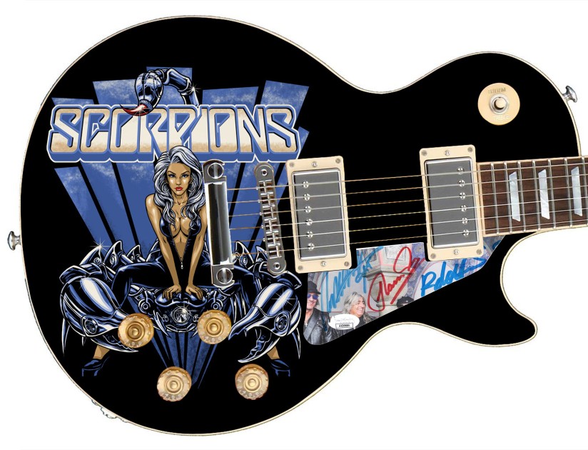 Scorpions Signed Custom Graphics Guitar