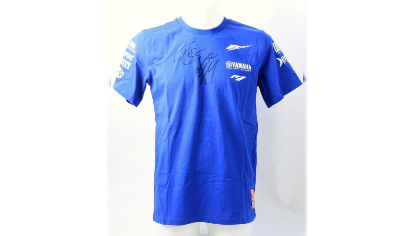 Official Yamaha T-Shirt - Signed by Crutchlow and Toseland 
