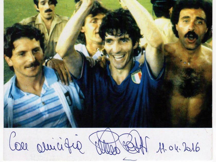 Paolo Rossi signed picture