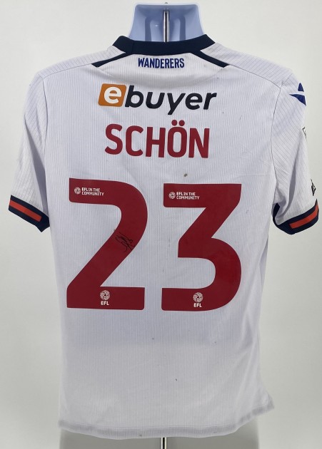 Maglia autografata del Bolton Wanderers di Szabolcs Schön, contro l'Exeter City