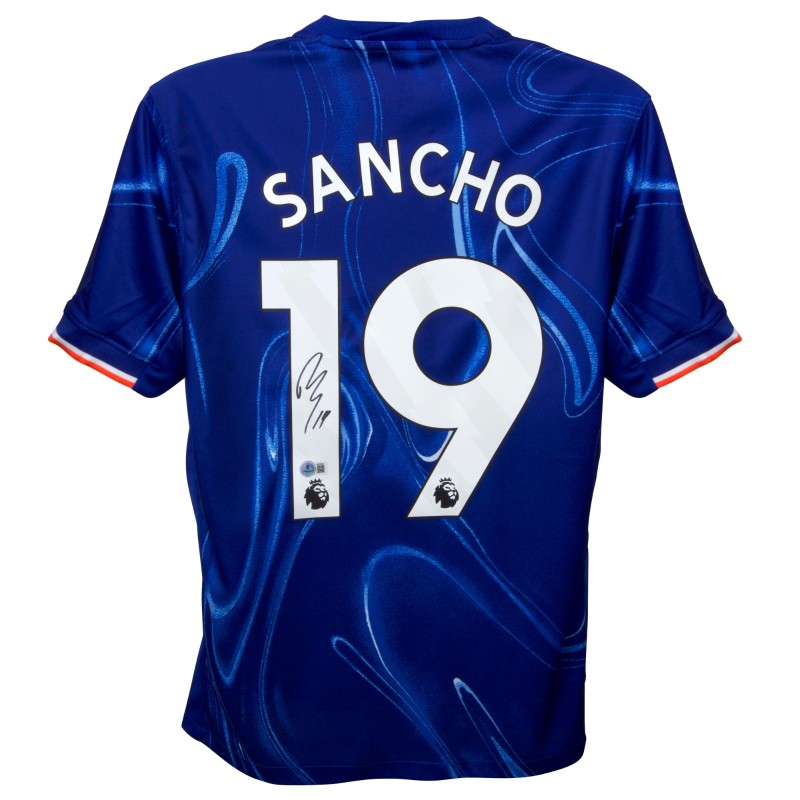 Replica della maglia del Chelsea FC firmata da Jadon Sancho