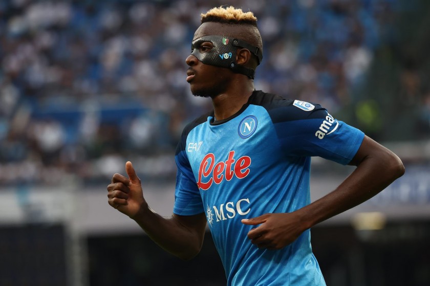 Osimhen Official Napoli Shirt, 2022/23 - Signed by the Squad