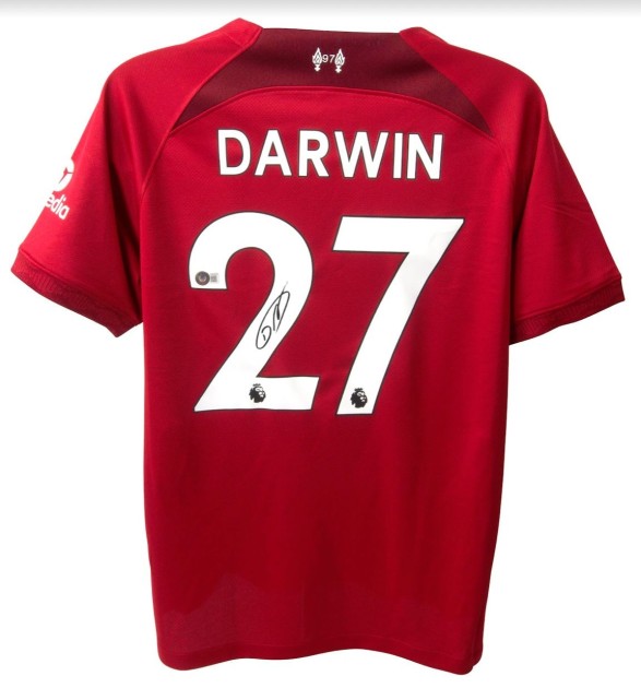 Darwin Nunez's Liverpool Signed Home Shirt