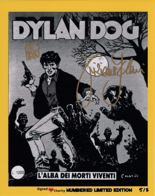 Dylan Dog - Photograph Signed by Tiziano Sclavi and Angelo Stano