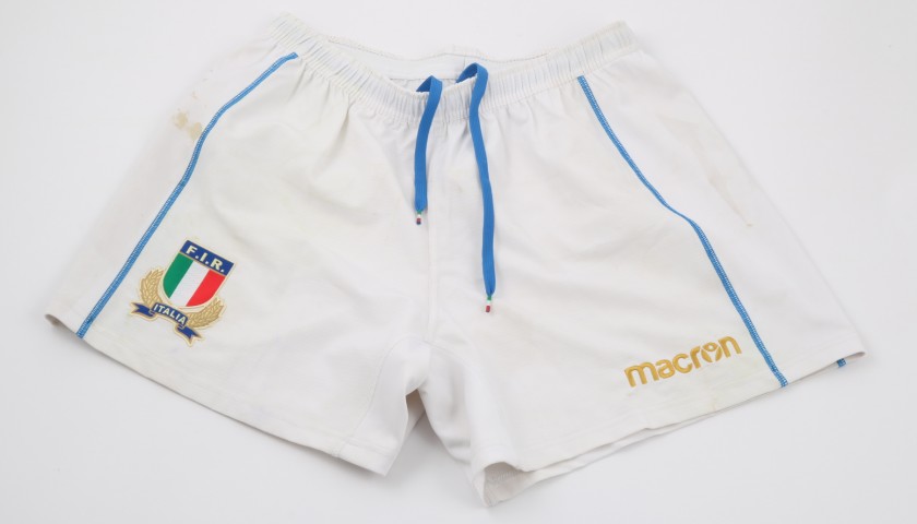 Campagnaro's Worn and Unwashed Rugby Shorts, Japan-Italy