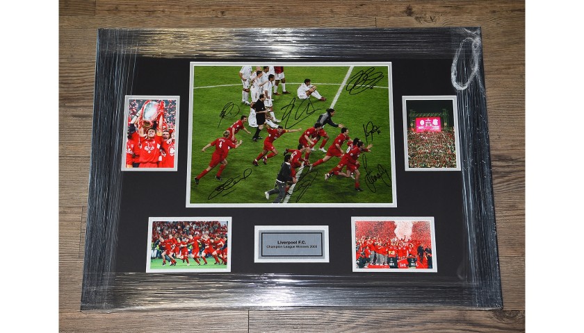 "Miracle Of Istanbul" Champions League Winners 2005 Framed Signed ...