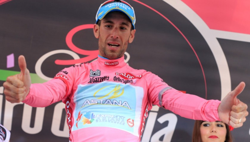 Nibali's Pink Worn Jersey, Giro D'Italia 2013