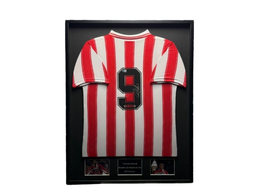 Ronaldo Lima's PSV Eindhoven 95/96 Signed and Framed Home Shirt