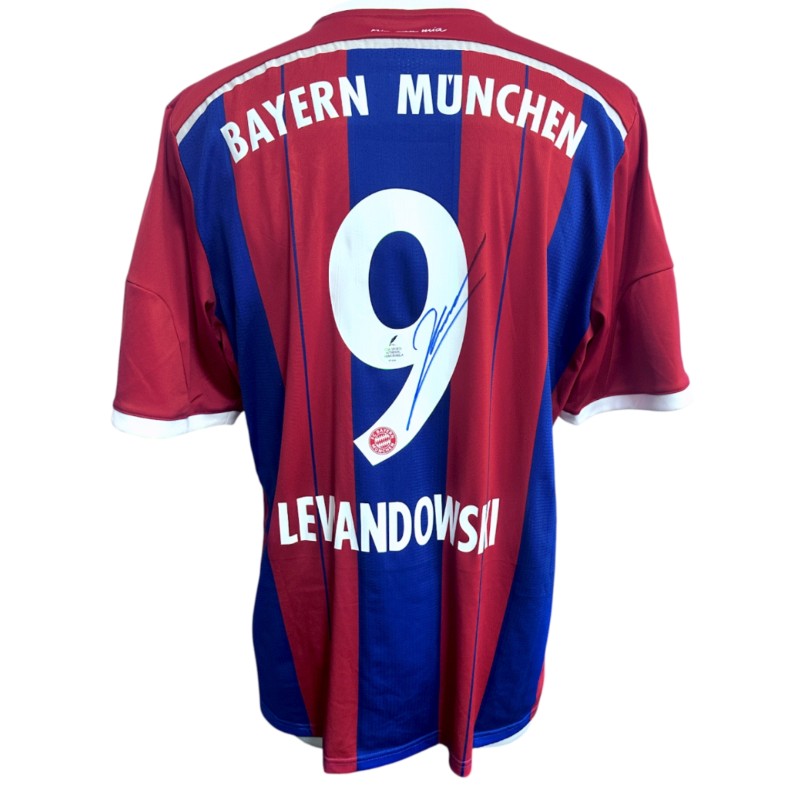 Lewandowski's Bayern Munchen Signed Official Shirt, 2014/15