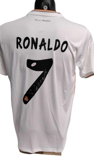 Cristiano Ronaldo Replica Real Madrid Signed Shirt, UCL Final Lisbon 2014