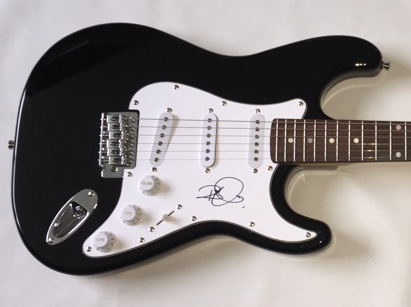 Electric Guitar Signed by Robert Plant of Led Zeppelin