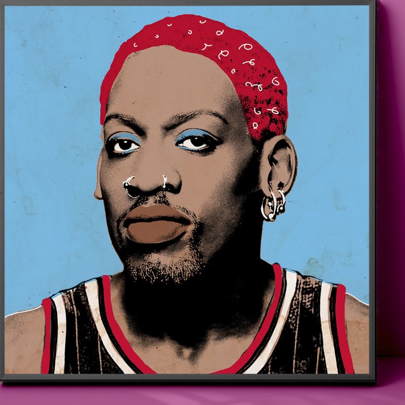 "Dennis Rodman" by Andrea Pisano - Icon Pop