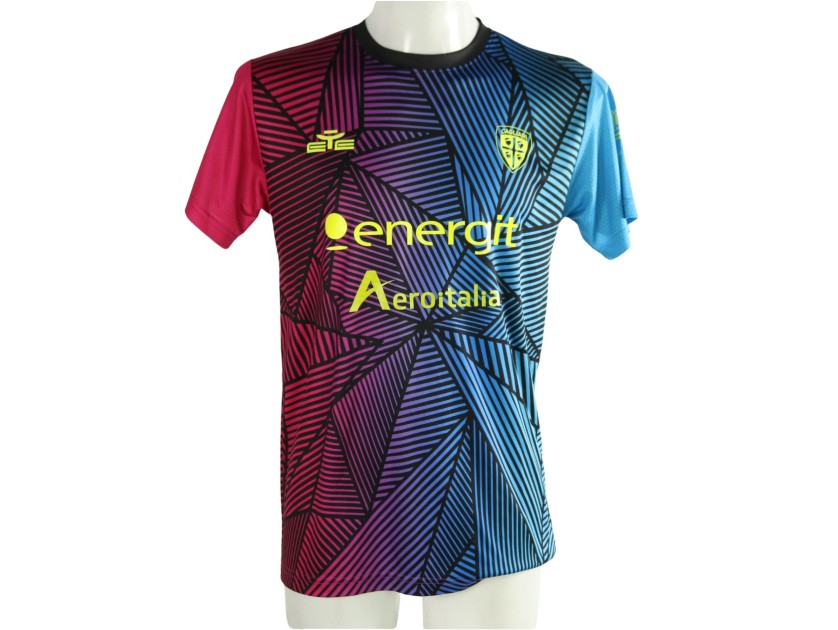 Maglia Pre-Match Unwashed Esposito Cagliari, 2025/26 - Autografata